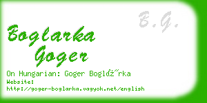 boglarka goger business card